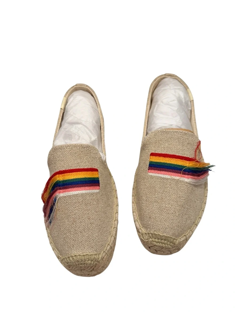 Soludos Pride Smoking Slipper with Rainbow Stripe